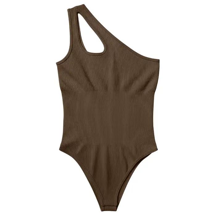 Body sans couture pour femmes, haut de contrôle du ventre, découpe, sans manches, string sculptant,