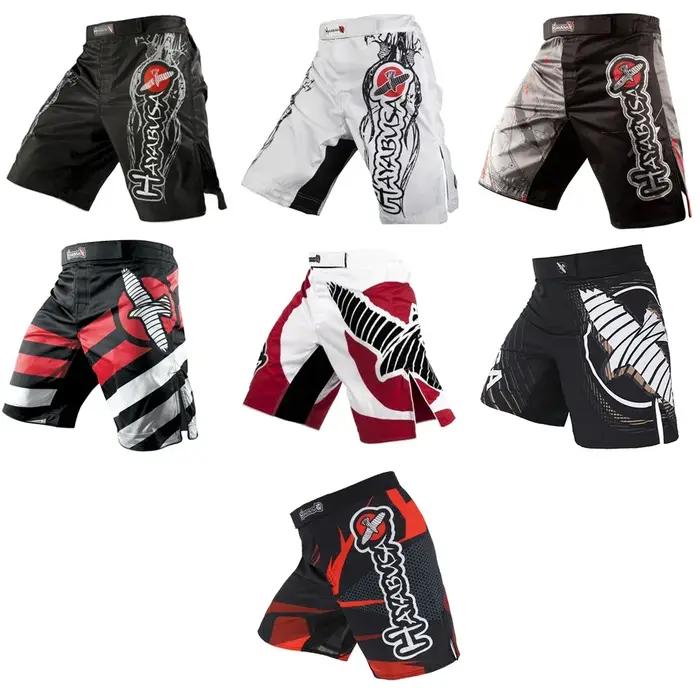 MMA noir dragon aigle sous-titres sport respirant boxe entraînement mma court kickboxing bixong shor
