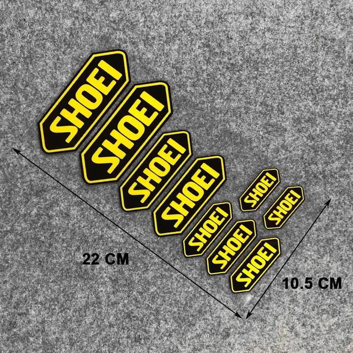 Autocollant de couleur réfléchissante pour casque SHOEI, rénovation de moto, décoration étanche, acc