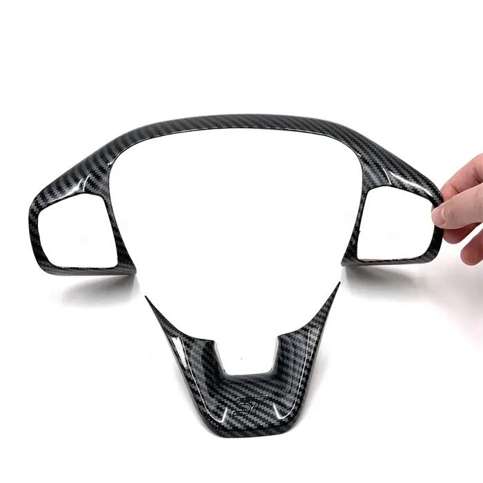 Garniture de pédale de changement de vitesse de volant de voiture en fibre de carbone ABS, accessoir