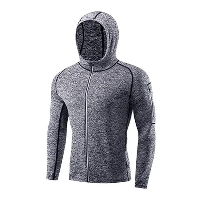 Manteau sport homme poches fitness course jogging sweat-shirt vêtement entraînement