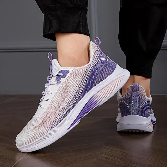Chaussures de course décontractées pour femmes, maille antidérapante, respirantes, à la mode, pour l