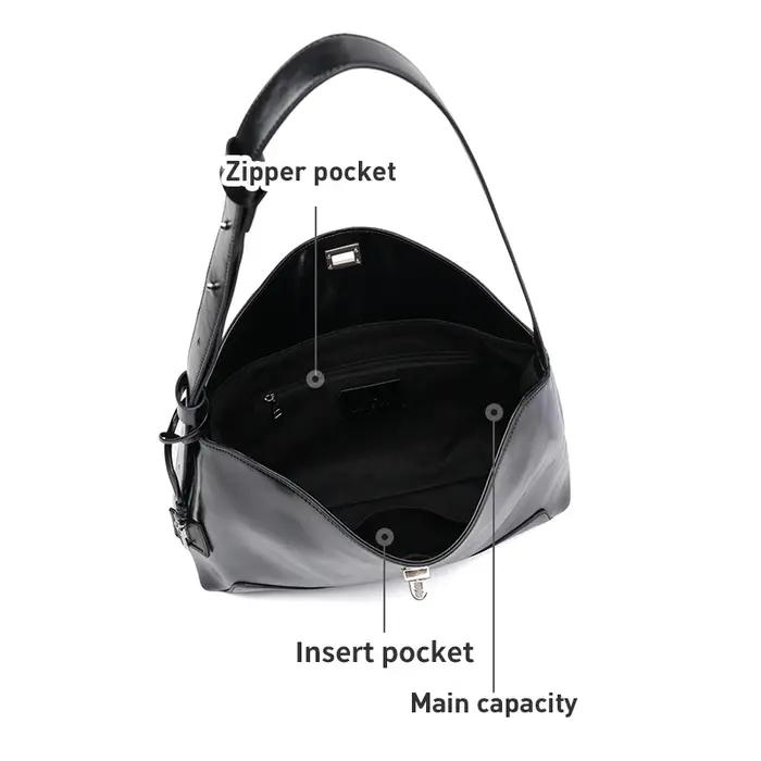 LA FESTIN-Sac à Bandoulière en Cuir de Grande Capacité pour Femme, Fourre-Tout Populaire à la Mode