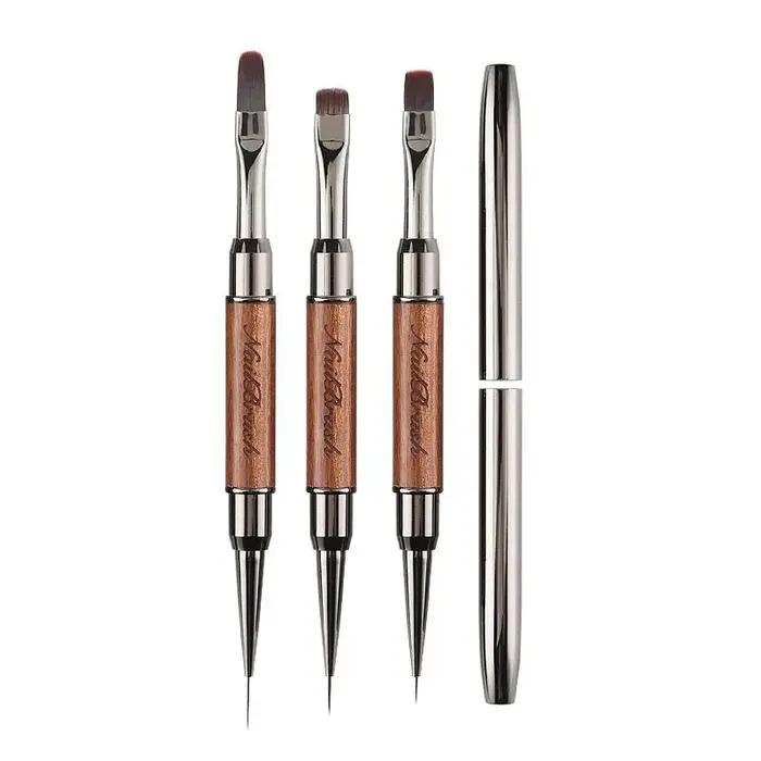 Nouveau Pinceau à ongles double embout 1 pièce