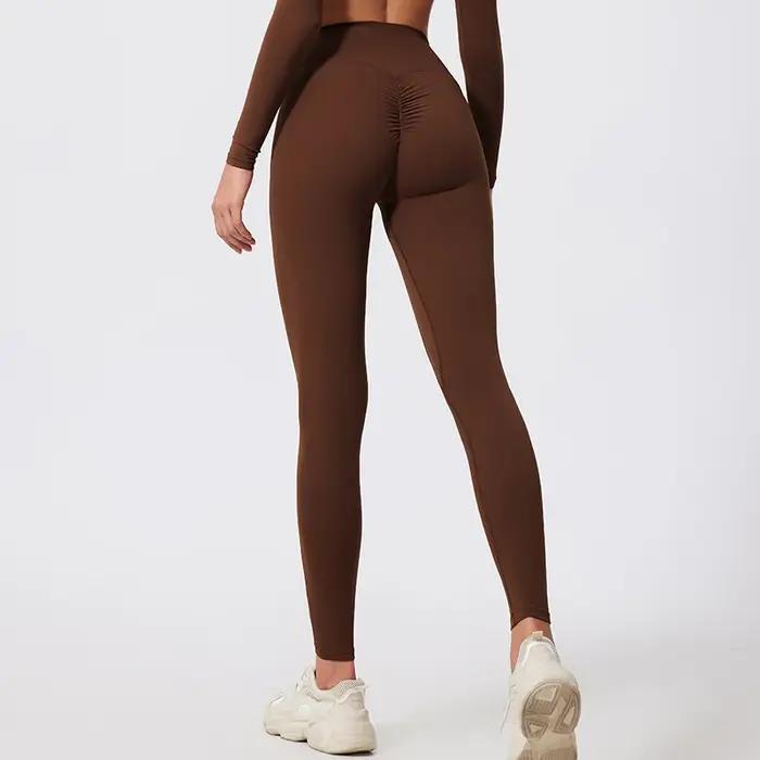 Leggings de sport Hearuisavy pour femme, taille haute, séchage rapide, effet push-up, pour la course