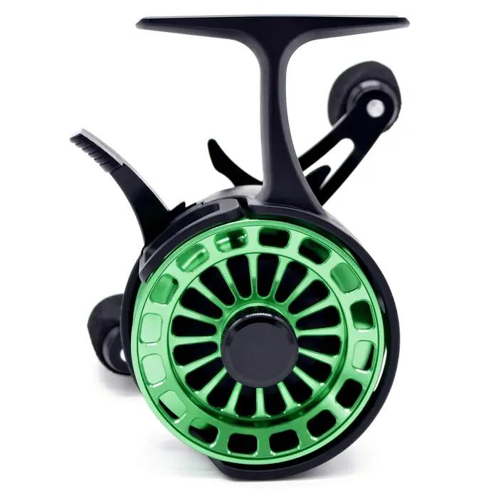 CAMEKOON moulinet de pêche sur glace bobine en aluminium 3.2:1 haute vitesse hiver bobine d'eau dure
