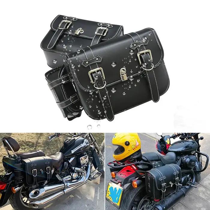 Sacs arrière de queue de bagage pour Sportster 883 1200 Honda Yamaha Suzuki, sacoches latérales de m