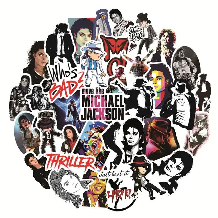 Autocollants du chanteur Rock Star, Michael Jackson, graffiti, pour moto, bagage, planche à roulette