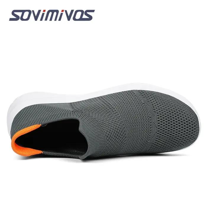 Chaussures de sport respirantes à enfiler pour hommes, baskets d'extérieur super légères, chaussures