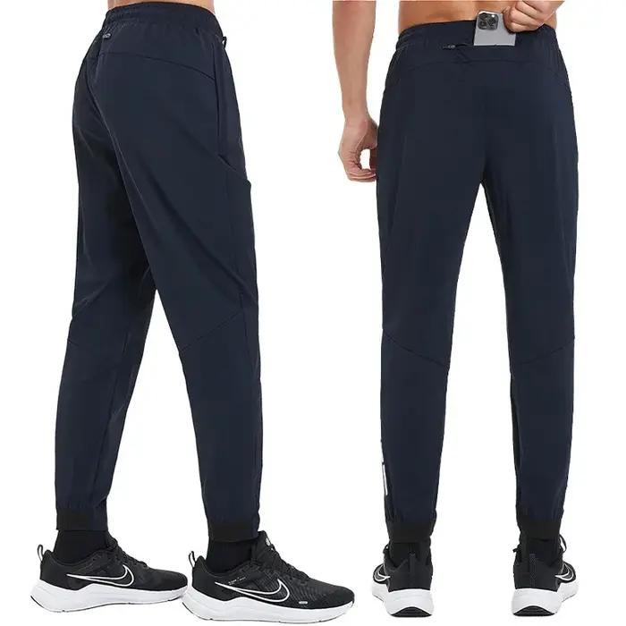 FJFitness-Leggings d'entraînement musculaire pour hommes, pantalon moulant de glace, rayé, coulée, h