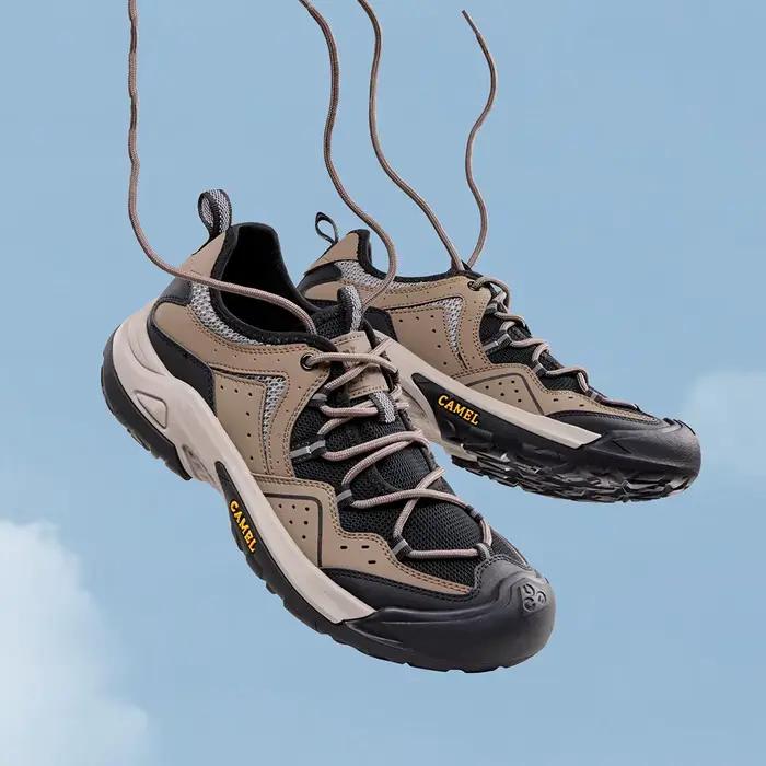Chaussures randonnée légères homme GOLDEN CAMEL 2024 - Souliers trekking maille ajourée respirants extérieur