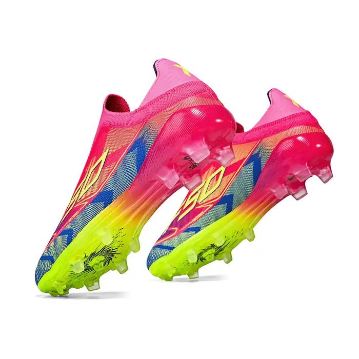 Chaussures de football pour adultes, bottes antidérapantes, crampons AG/FG, chaussures de football r