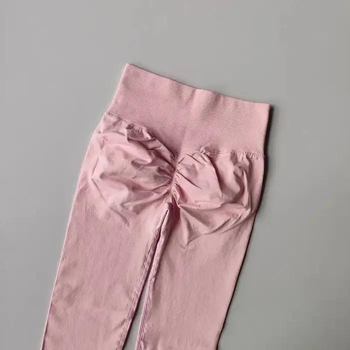 Leggings fitness taille haute sans couture femme push up hanches yoga course sport activité physique entrainement elegance confort silhouette sublimée