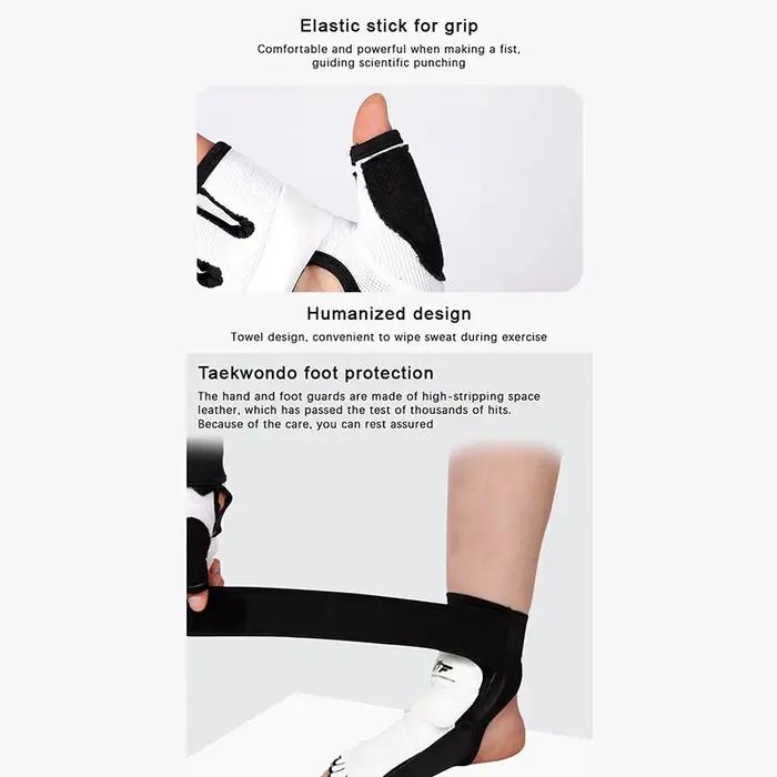 Gants de boxe en cuir adulte et enfant - Protection arts martiaux karaté taekwondo