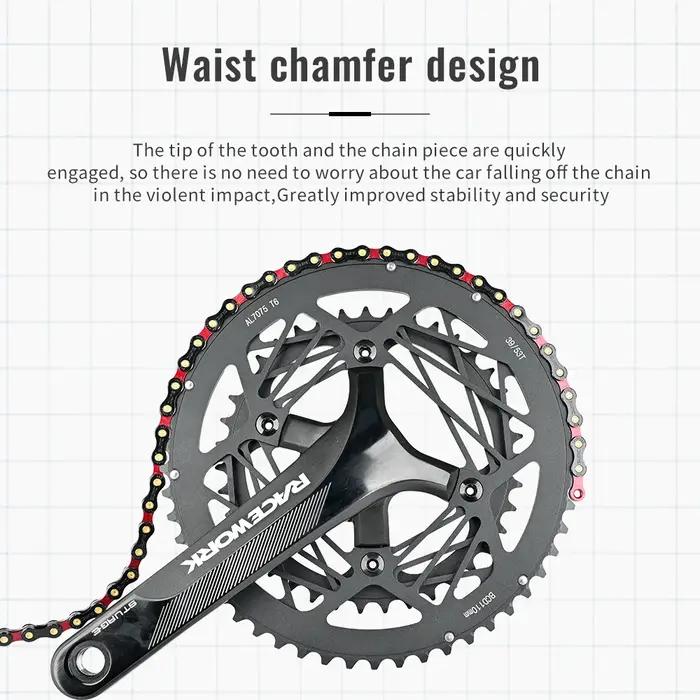 SUMC chaîne de vélo diamant 12 vitesses vtt vélo de route de montagne Ultra léger et Durable chaîne