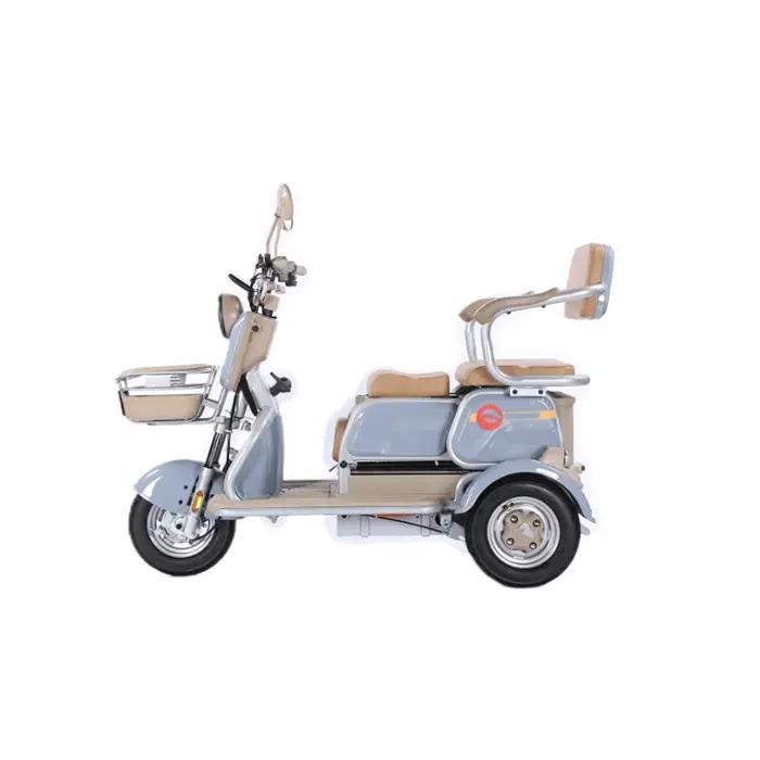 Le tricycle électrique à trois roues est un véhicule polyvalent sans barrière pour les loisirs et le