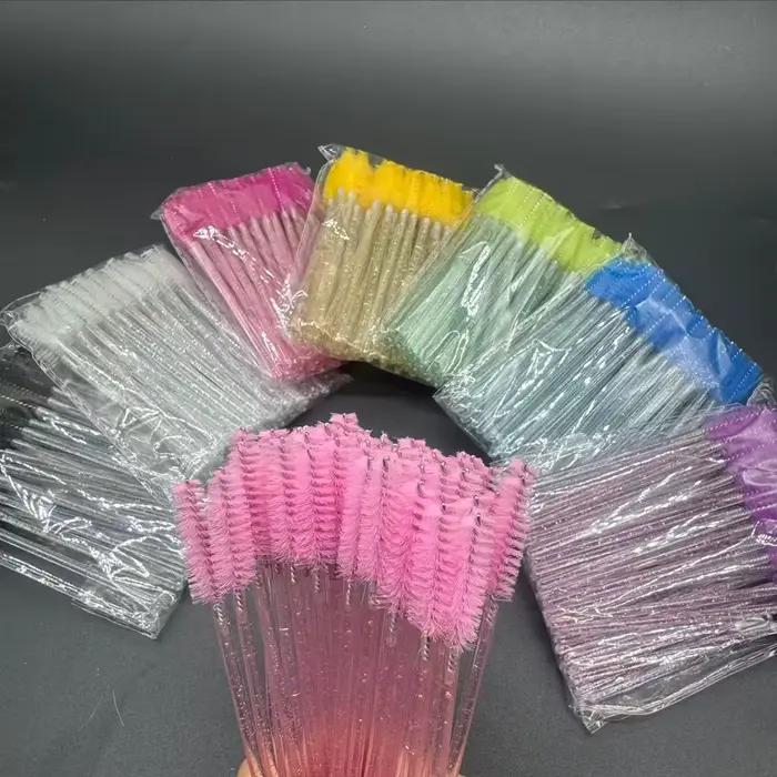 Brosse à cils jetable en cristal