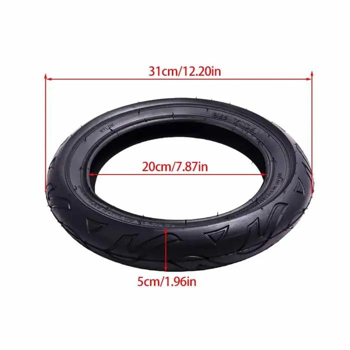 Pneu de 12 pouces 12 1/2 X 2 1/4 62-203 pour vélos électriques et trottinettes électriques, pneu 12 1/2X2 1/4 avec chambre à air et accessoires