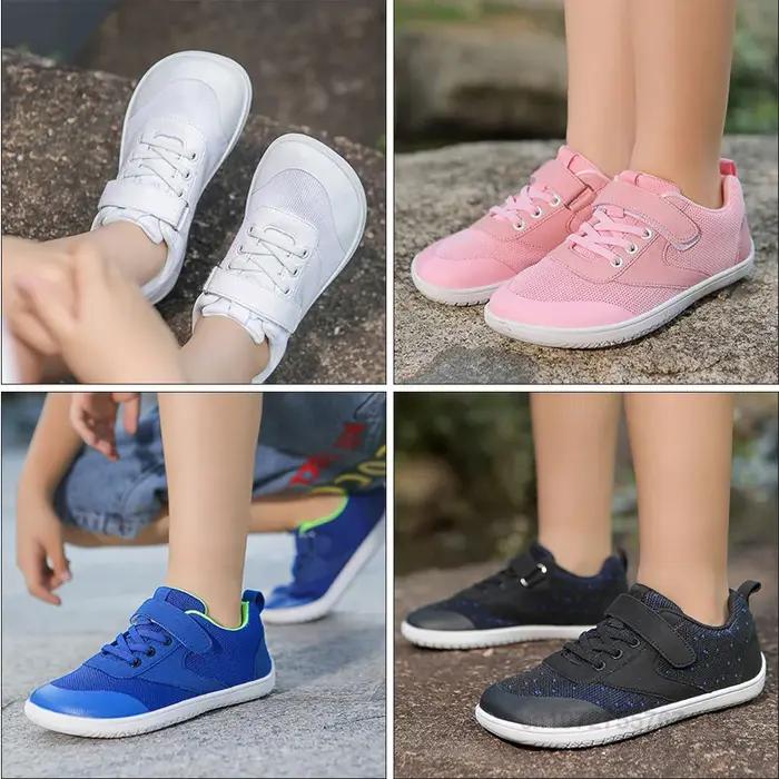 Chaussures pieds nus enfants minimalistes légères pour développement naturel du pied - Baskets garçons filles