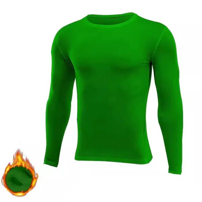 Hommes femmes enfants enfants garçon fille Compression course longue Base t-shirt Fitness Sport bask