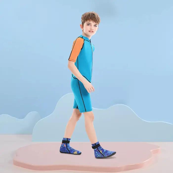 Chaussettes néoprène enfants plage anti-brûlure réglables plongée surf protection