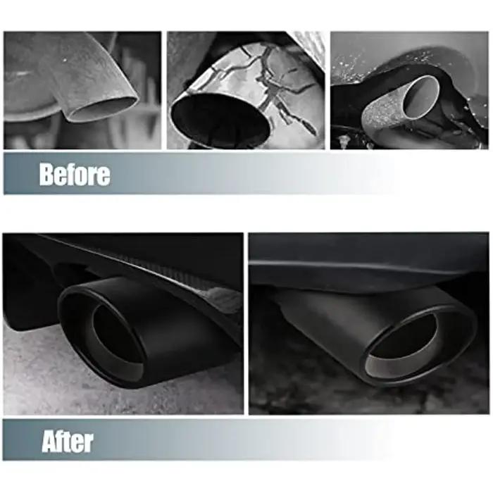 Embout de silencieux d'échappement universel pour voiture, tuyau en acier inoxydable, garniture chro