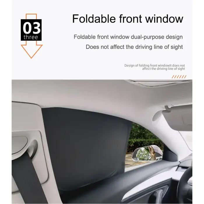 Pare-soleil de voiture pour Tesla modèle 3 Y 2017 – 2023, couverture de protection pour pare-brise,