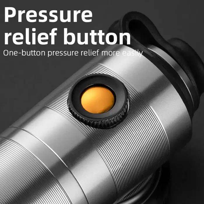 ROCKBROS 160psi pompe à vélo baromètre de pression d'air gonfleur de vélo en alliage d'aluminium vtt
