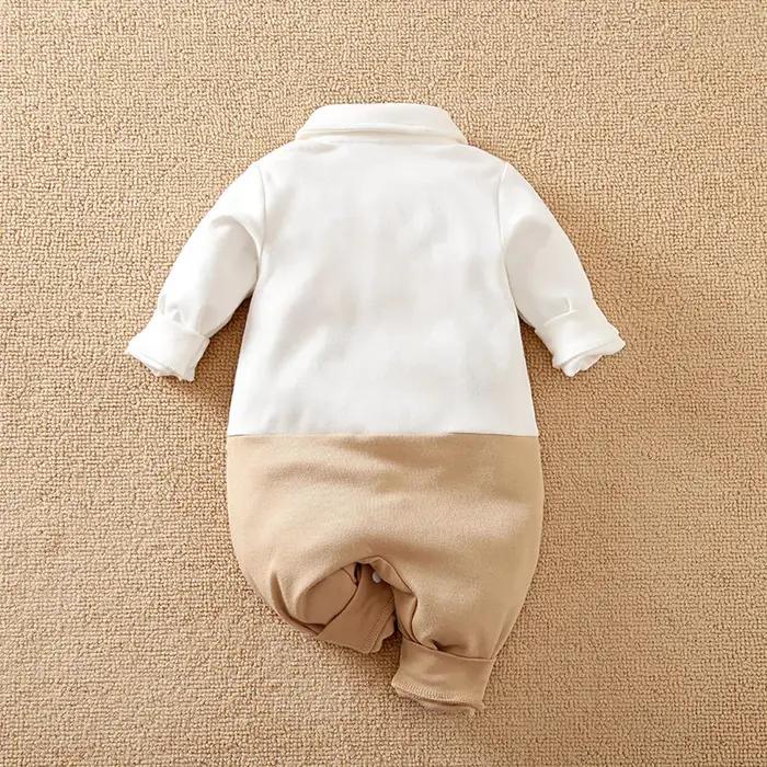 Printemps et automne Style garçons et filles beau Gentleman sortant robe formelle coton confortable