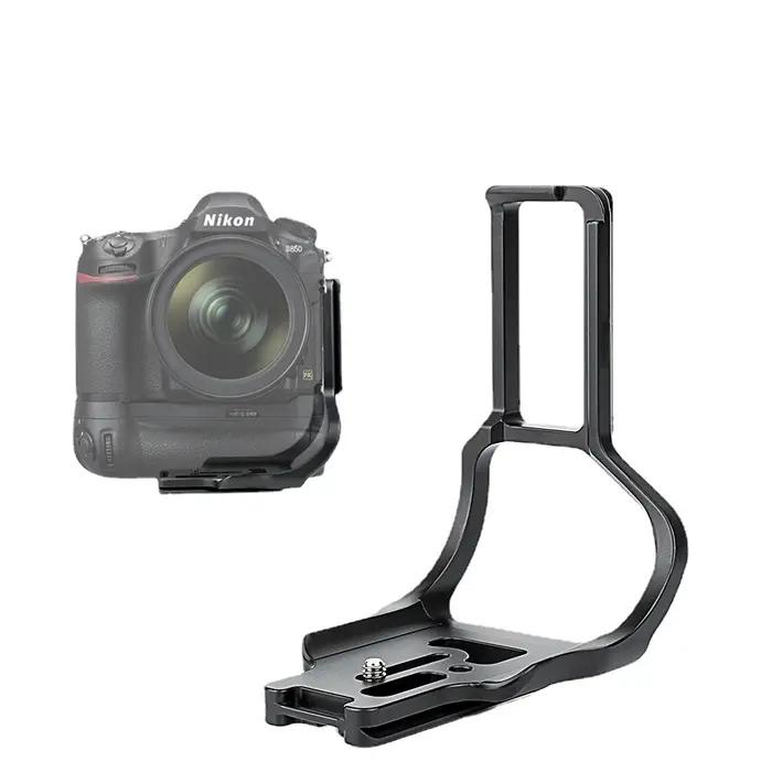 Support en L pour caméra D850LBG, fixation rapide, plaque en L, vis 1/4, prise de vue vidéo vertical