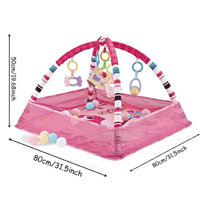 Cadre de Fitness pour bébé, couverture de jeu rampant, tapis éducatif multifonctionnel, clôture, cou