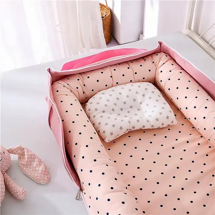 Nid de lit pour bébé, couffin pour nouveau-né, avec clôture, pare-chocs, berceau pour bébé, pour un