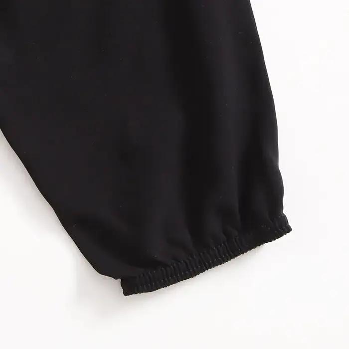 Femmes décontracté ample confortable pantalon élastique pantalon pieds sarouel pantalons de survêtem
