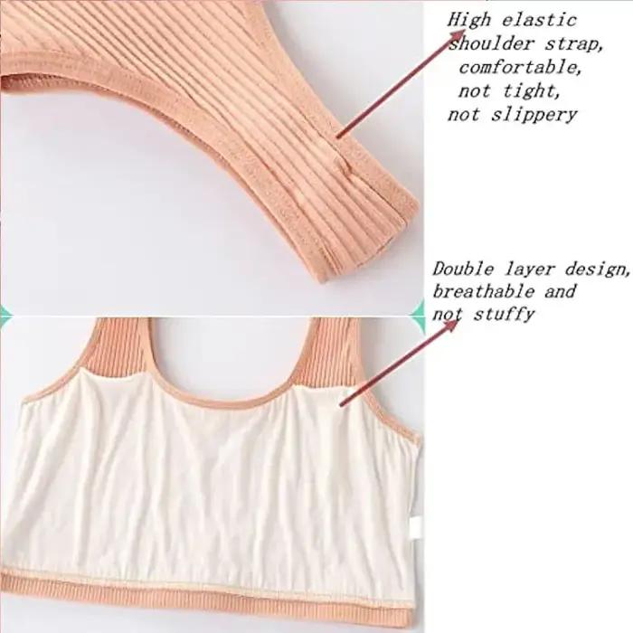 4 pièces/lot soutien-gorge de sport pour adolescentes enfants haut Camisole sous-vêtements jeune pub