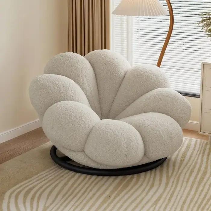 Fleurs, pétales, paresseux, canapé, balcon, vent crème, chambre à coucher, balcon, canapé, chaise ro