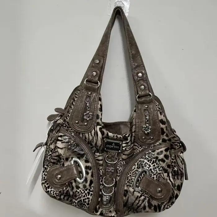 Sac à main polyvalent pour femme, sac à bandoulière léopard, sac à poignée supérieure, sacoche tenda