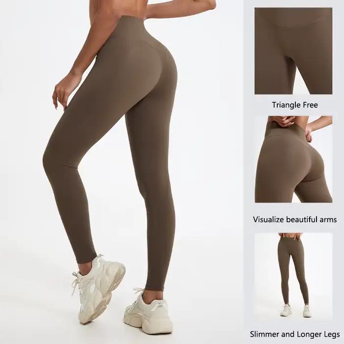 Pantalon de survêtement taille haute femme Ctenkevet - Legging yoga gym running confortable et ajusté