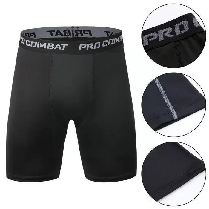 Leggings de sport élastiques pour hommes, collants de fitness, séchage rapide, taille plus, pantalon