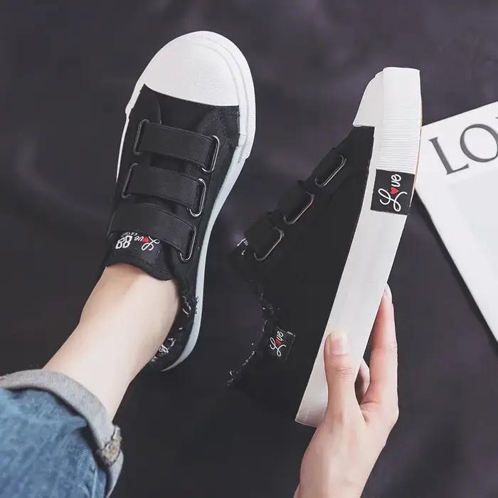 Baskets de jogging en toile respirante pour femmes, chaussures de marche canisées, baskets de sport