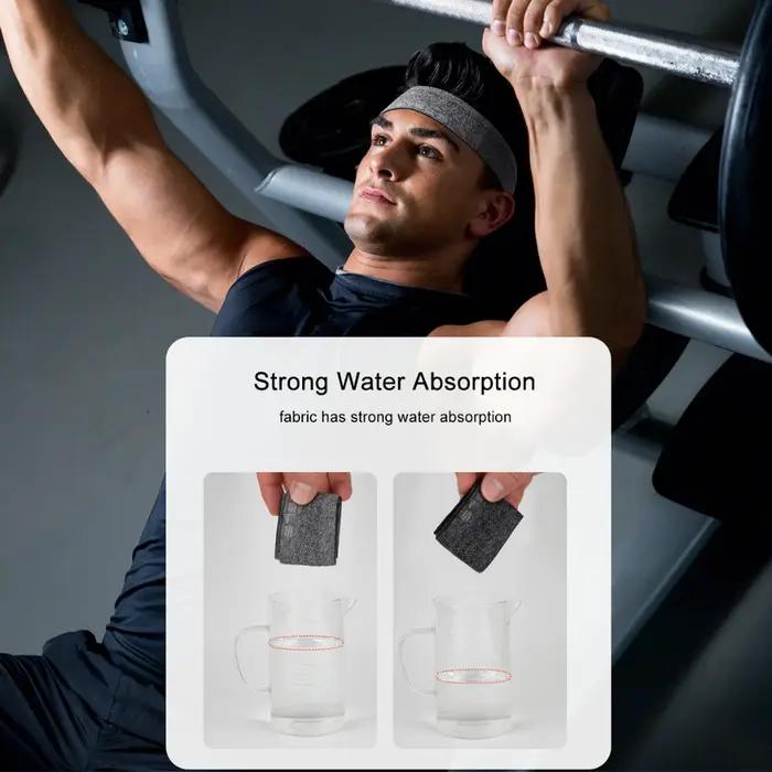 Bandes élastiques artificielles pour sauna absorption de sueur coiffure entraînement yoga course à pied
