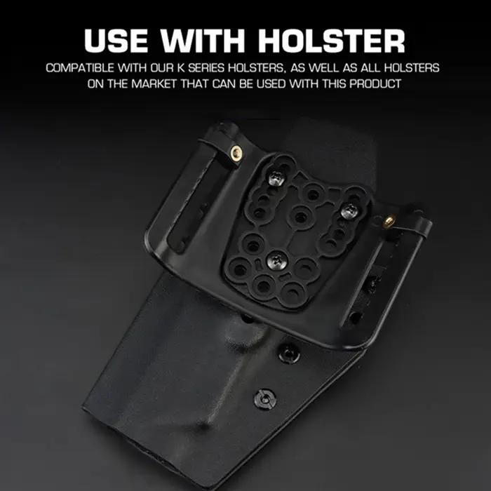 Boucle de ceinture universelle, multi-trous, adaptateur de ceinture, adapté aux étuis Kydex, adaptat