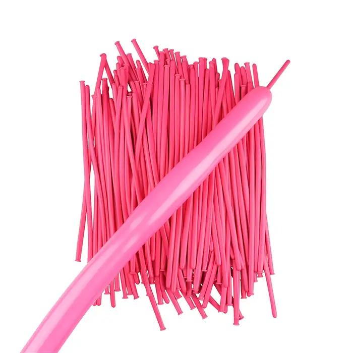Ballons en latex longs, 100 pièces, rouge, vert, jaune, bleu, rose, assortis, pour décoration de fêt