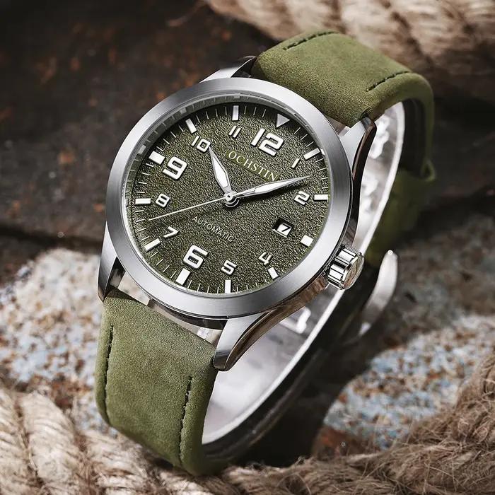 OCHSTIN hommes montre mécanique automatique de luxe tenue décontractée militaire Sports de plein air