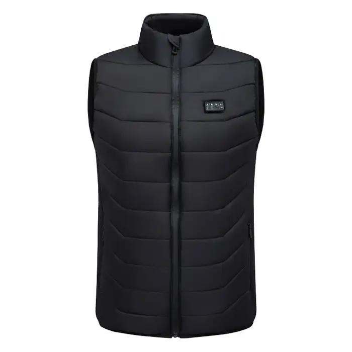 Nouveau ample décontracté col montant hiver 28 zones gilet chauffant Intelligent hommes femmes chaud