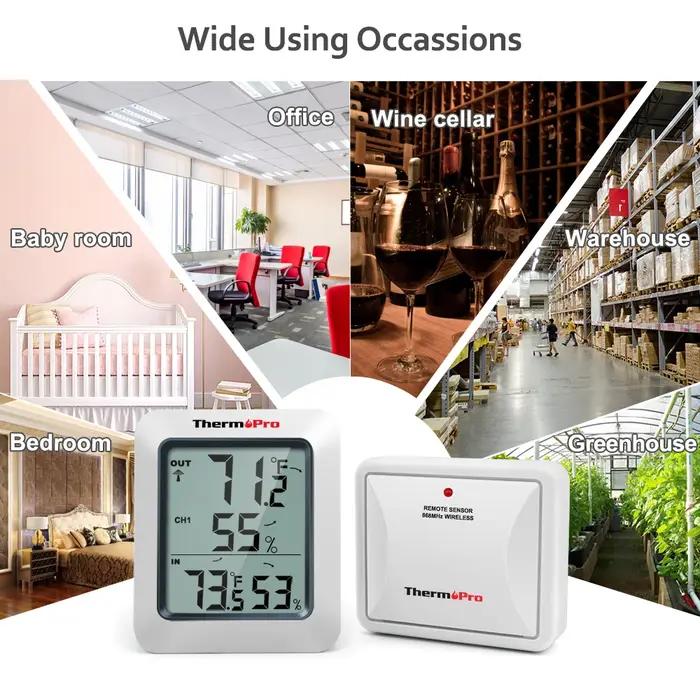 ThermoPro TP60C 60M sans fil numérique intérieur extérieur thermomètre hygromètre Station météo pour