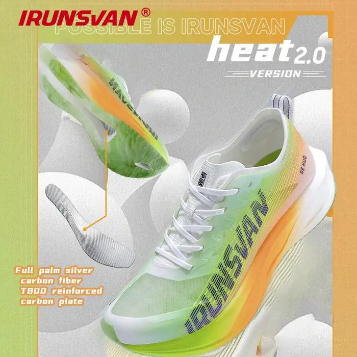 IRUNSVAN HEAT 2.0 chaussures de course professionnelles hommes plaque de carbone chaussures de Sport