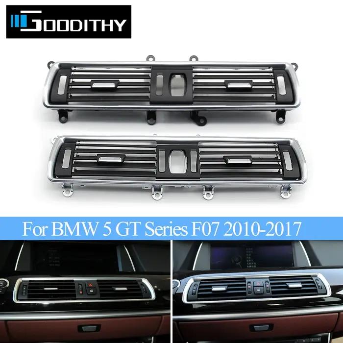 Grille d'aération de climatiseur central chromé pour BMW, console avant, BMW Série 5, F07, 528, 535,