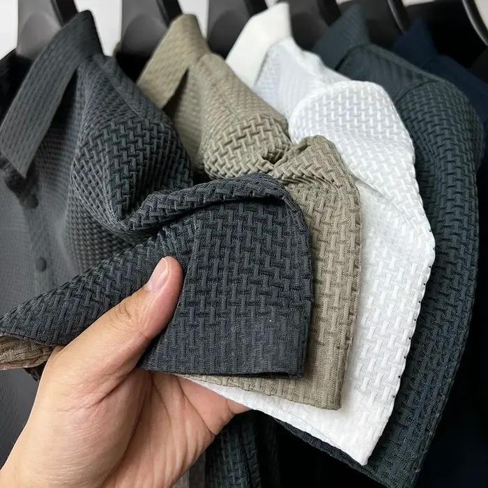 T-shirt homme soie glacée manches courtes frais respirant décontracté professionnel haut absorbant sueur