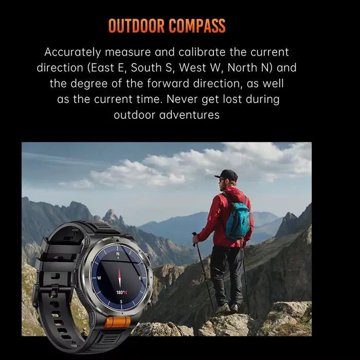 Montre de Sport Intelligente avec Surveillance de Santé et Plus de 100 Modes Activités Occasions Spéciales Exercices Physiques Entrainements Fitness