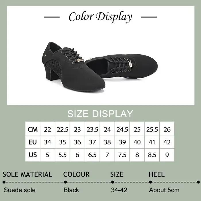 Chaussures de danse noires modernes pour femmes salsa latin jazz tango salle de bal pour débutantes et professionnelles occasions spéciales